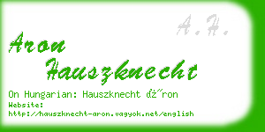 aron hauszknecht business card